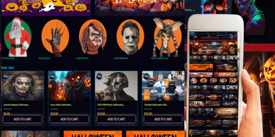 Look at Halloween monster Prestashop Responsive Theme